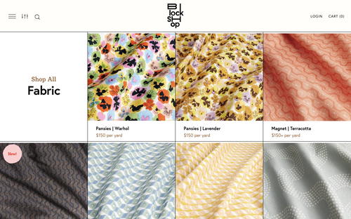 Block Shop website screenshot
