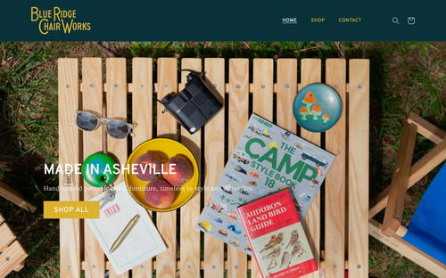 Blue Ridge Chair Works website screenshot