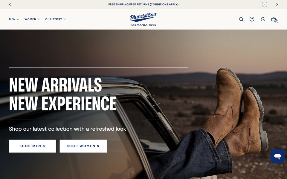 Blundstone website