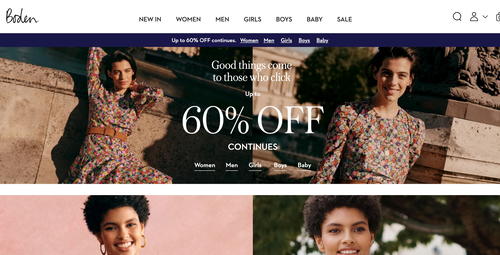 Boden website screenshot