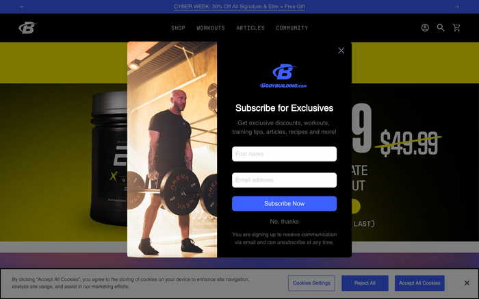 Bodybuilding.com screenshot