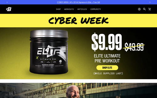Bodybuilding.com website screenshot
