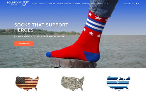 Boldfoot website screenshot