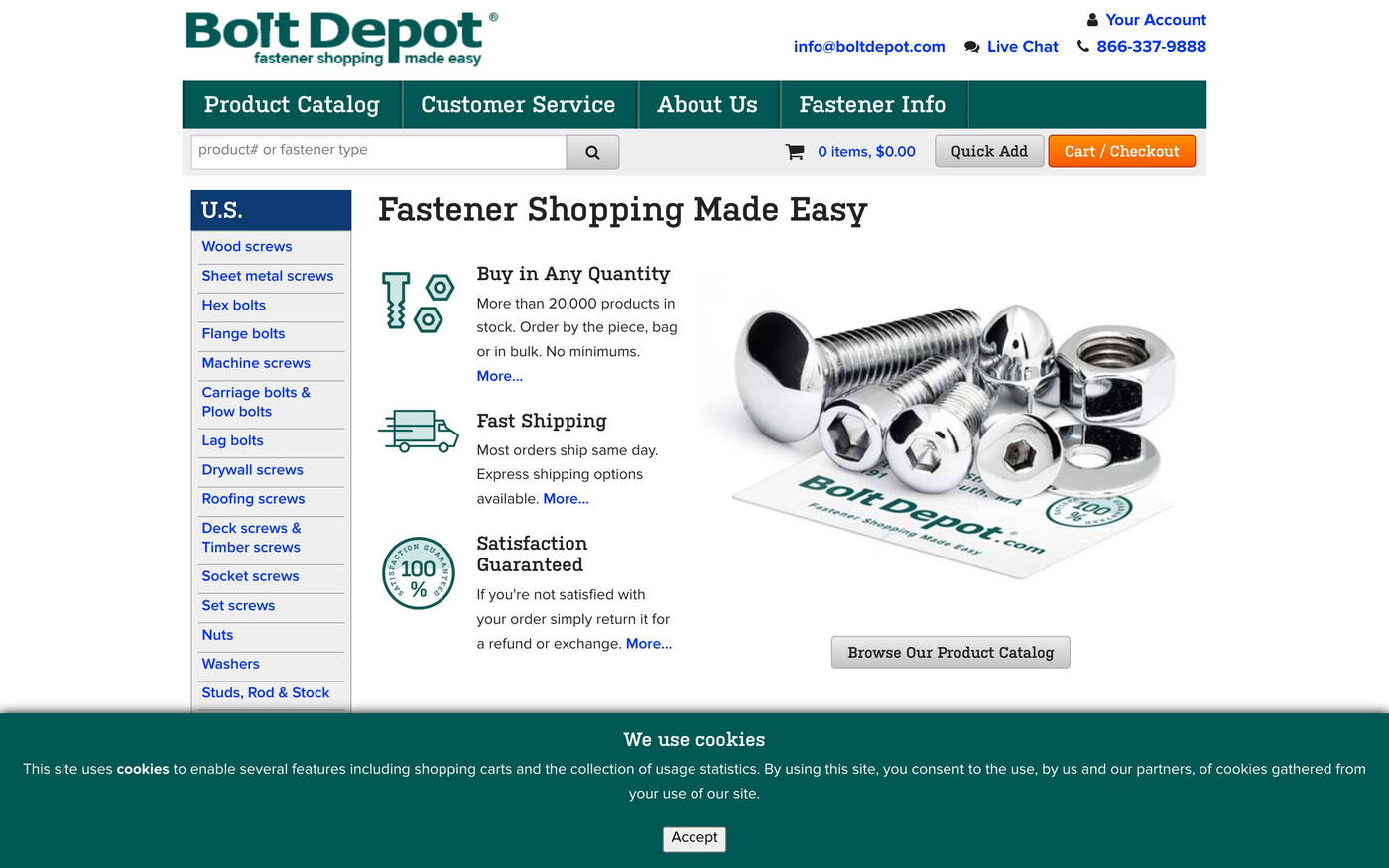 Bolt Depot screenshot