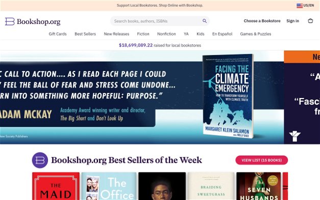 Bookshop.org on Shomp