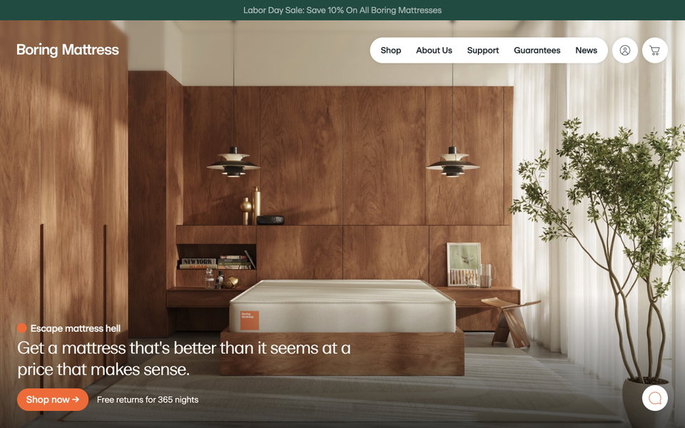 Boring website