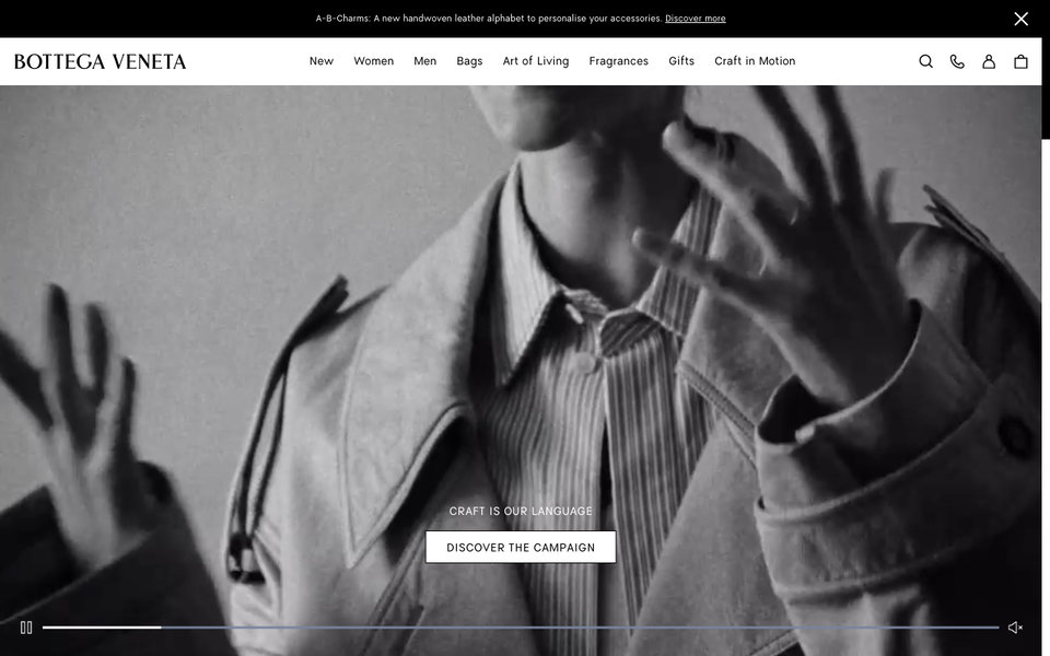 Bottega Veneta website