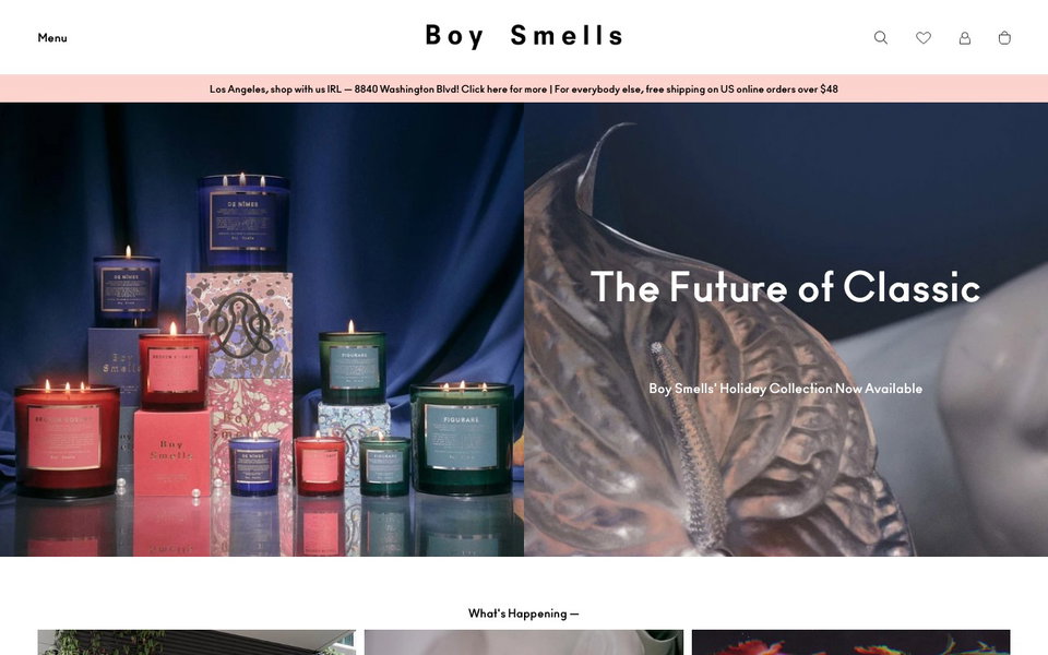 Boy Smells website