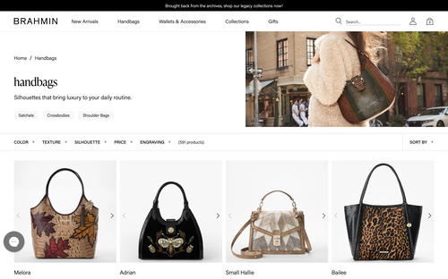Brahmin website screenshot