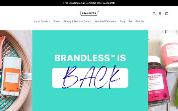 Brandless screenshot