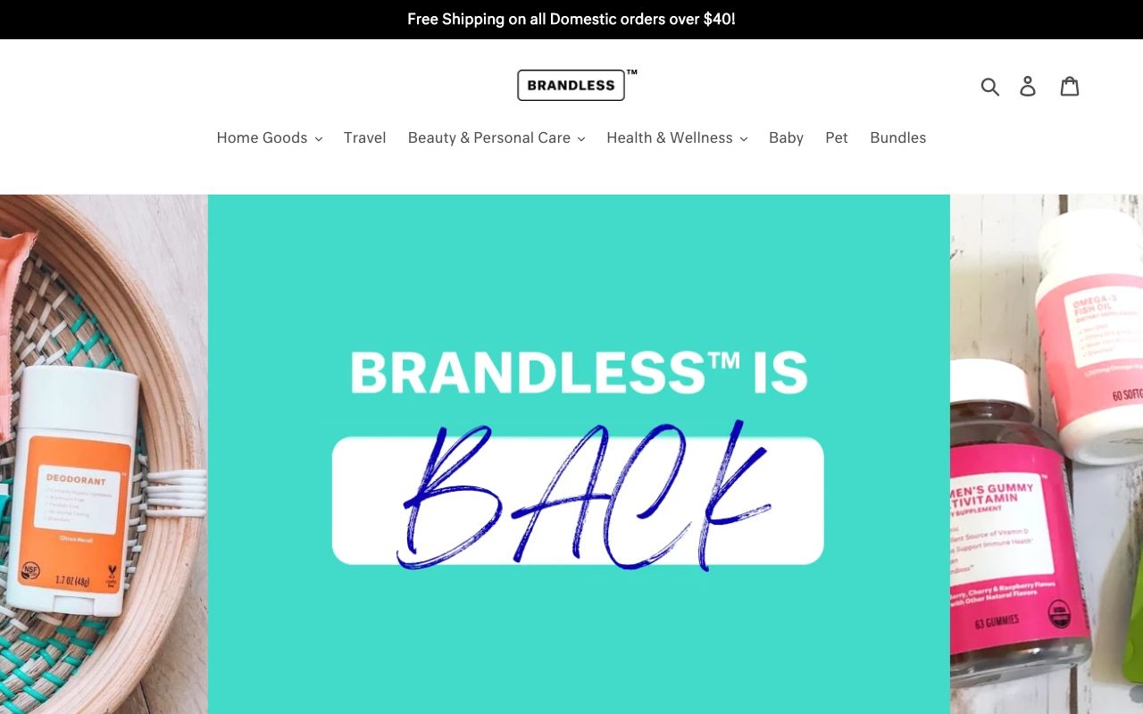 Brandless screenshot