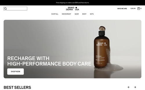 Bravo Sierra website screenshot