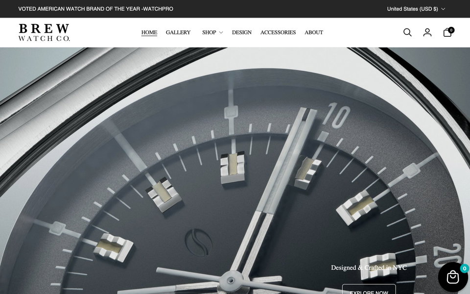 Brew Watches website