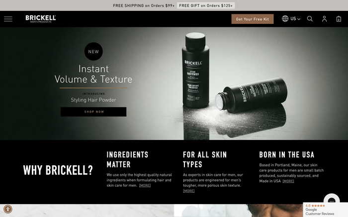 Brickell Men's Products screenshot