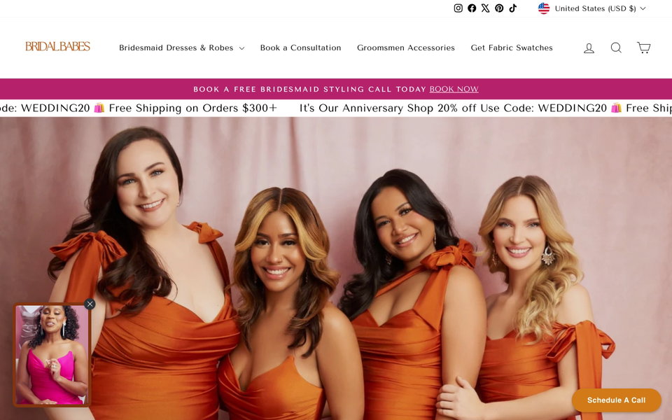 Bridal Babes website