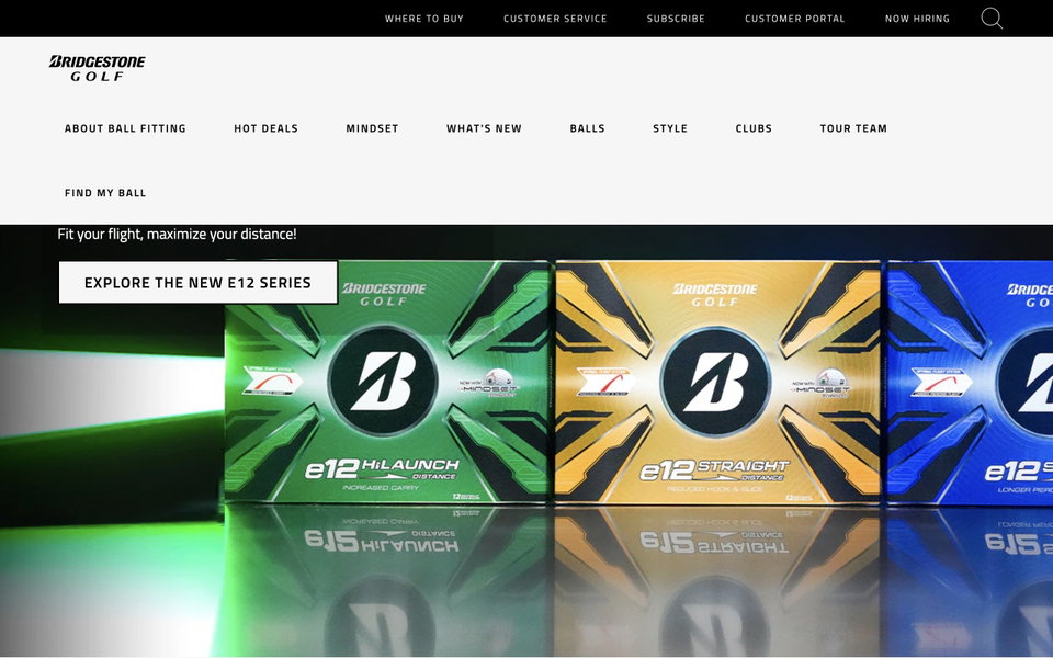Bridgestone Golf website