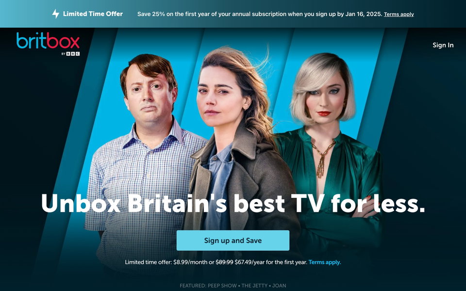 BritBox website