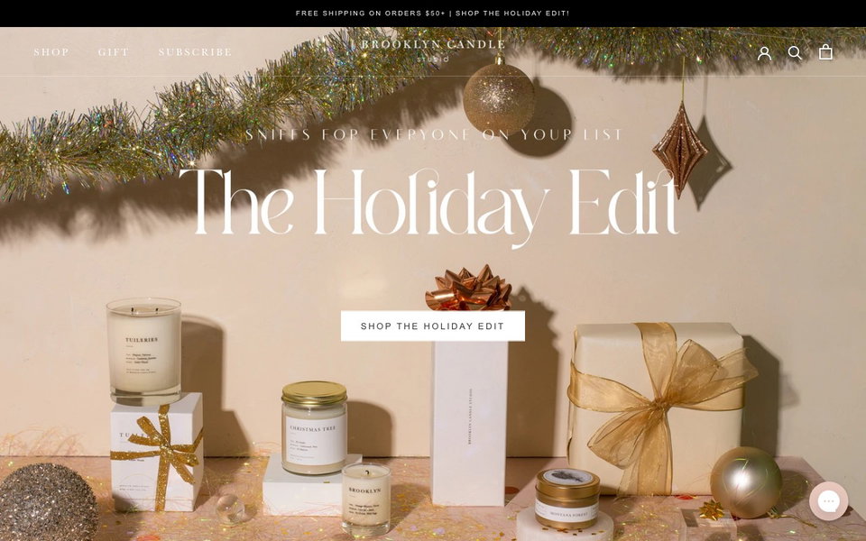 Brooklyn Candle Studio website