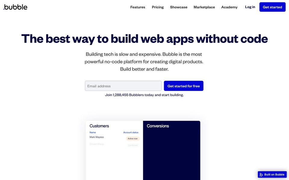 Bubble website