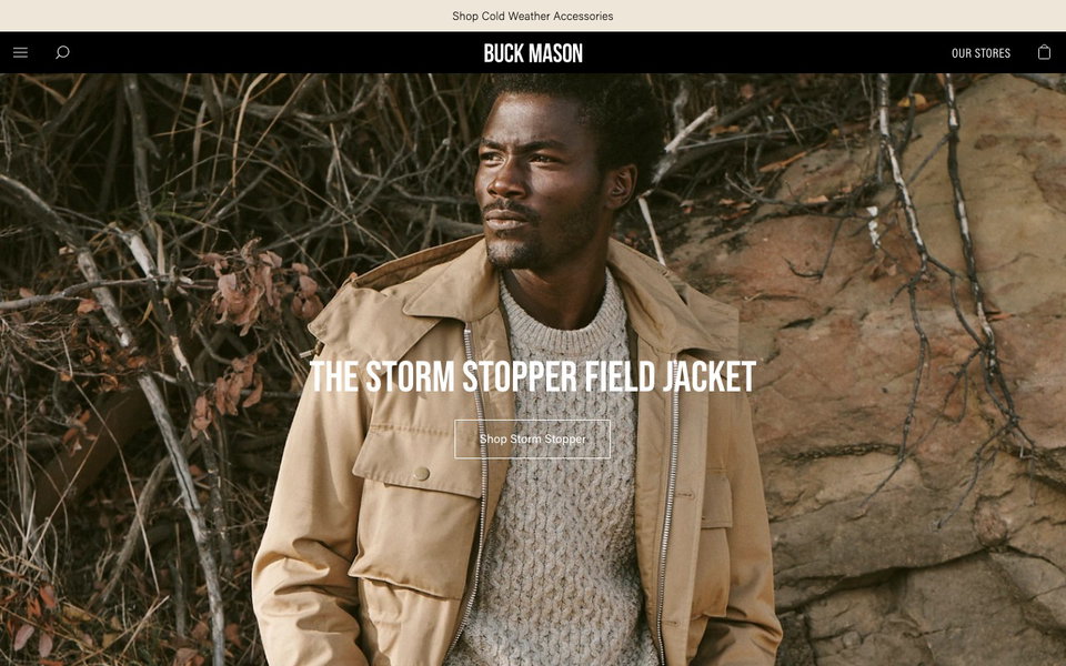 Buck Mason website