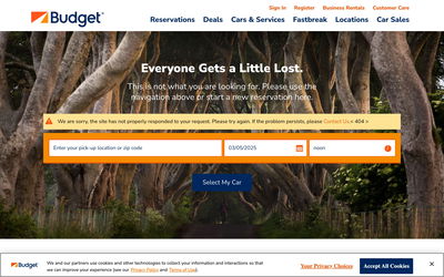 Budget Car Rental on Shomp