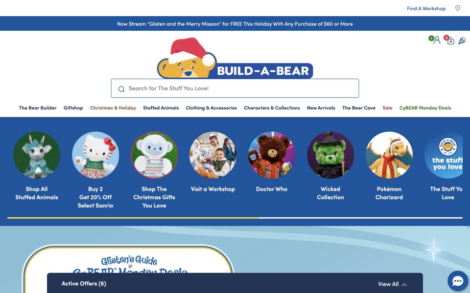 Build-A-Bear Workshop website
