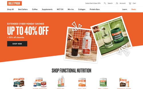 Bulletproof website screenshot