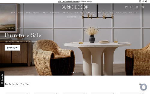 Burke Décor website
