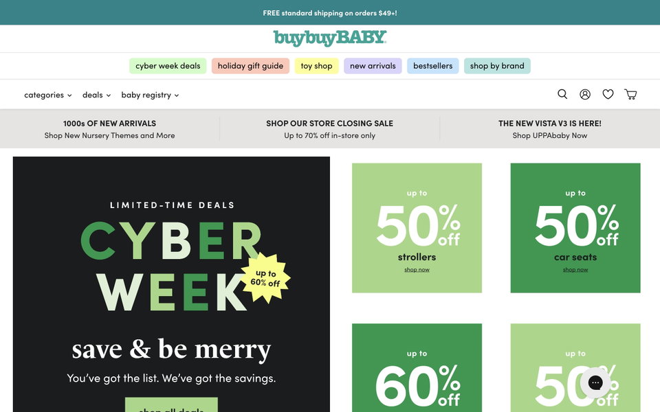 buybuy BABY website