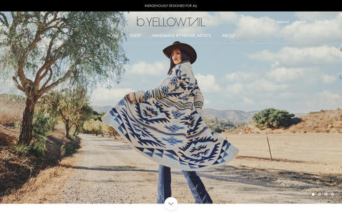 B.YELLOWTAIL website screenshot