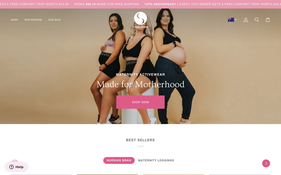 Cadenshae website