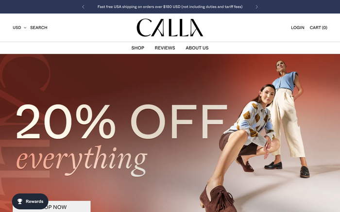 Calla Shoes screenshot
