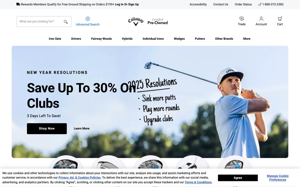 Callaway Pre-Owned website