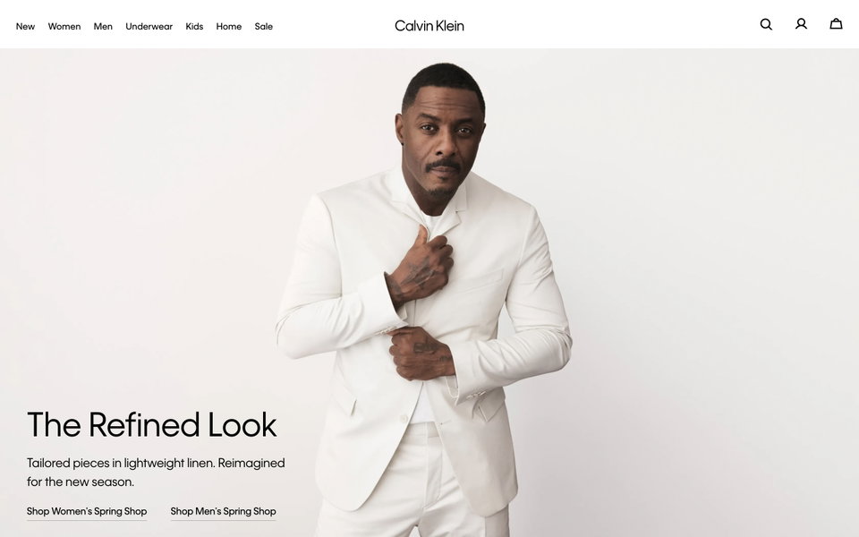 Calvin Klein website