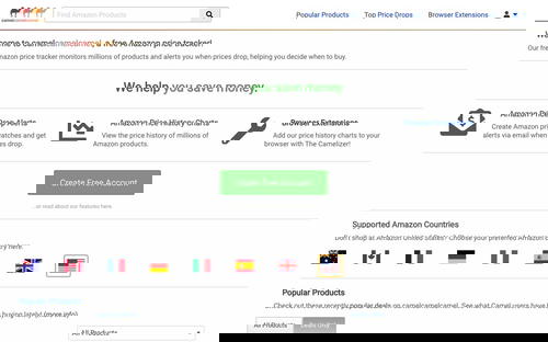 camelcamelcamel.com website screenshot