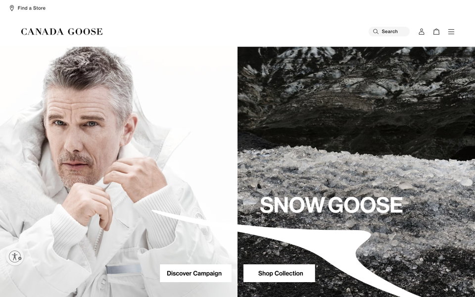 Canada Goose website