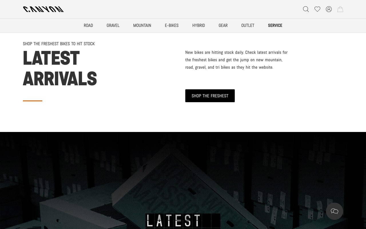 Canyon Bicycles screenshot