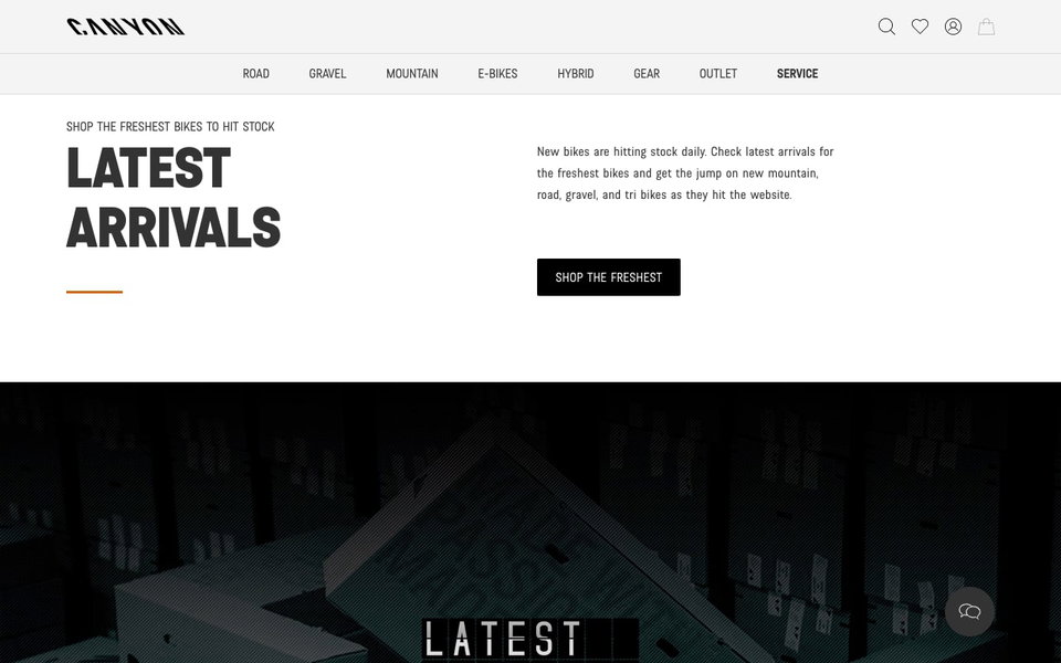 Canyon Bicycles website