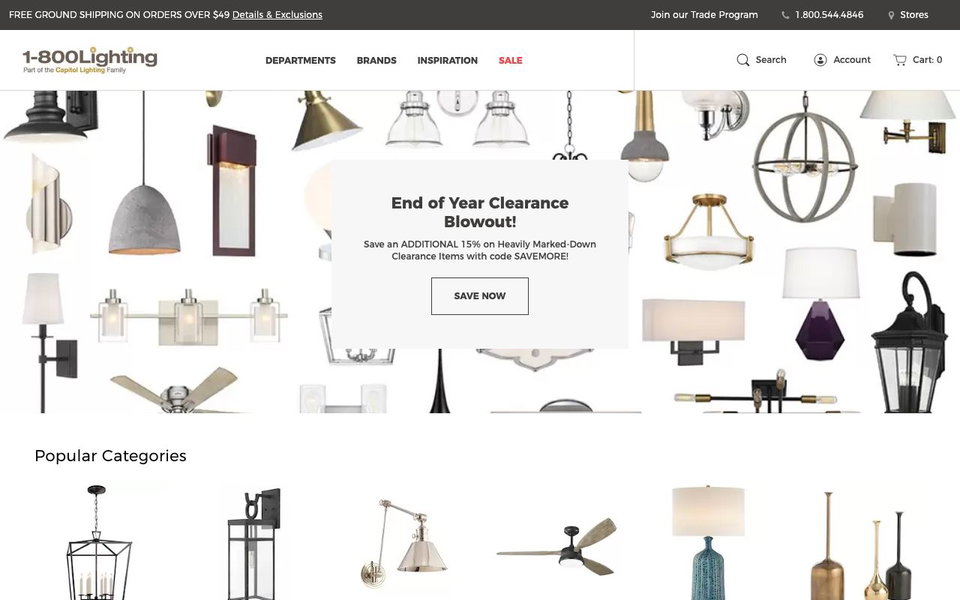 Capitol Lighting website