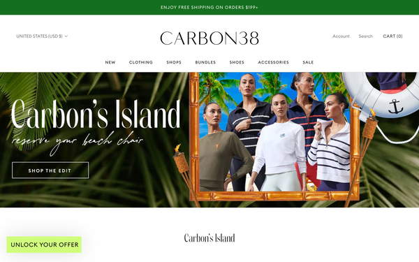 Carbon38 screenshot
