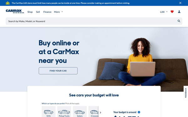 CarMax screenshot