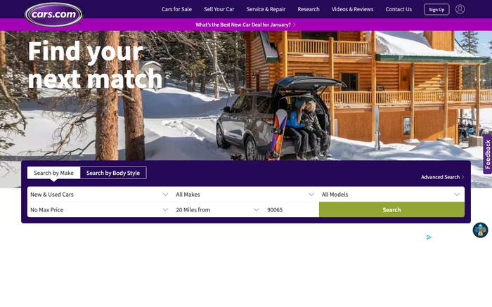 Cars.com screenshot