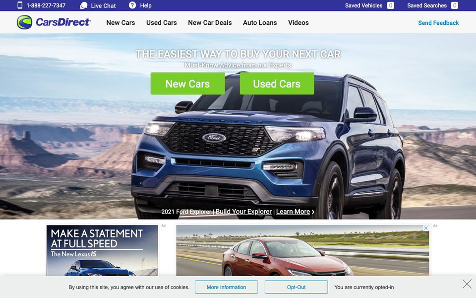 CarsDirect website