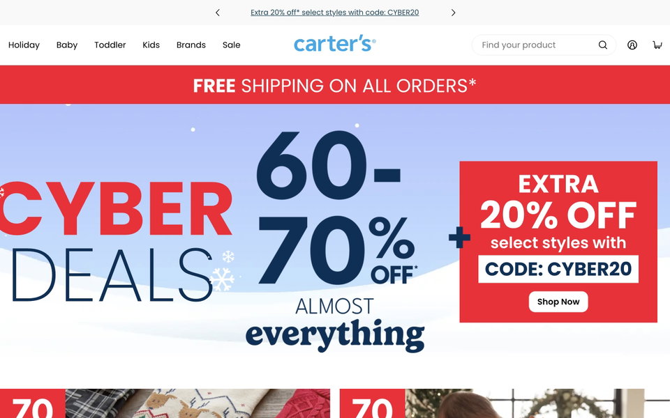Carter's website