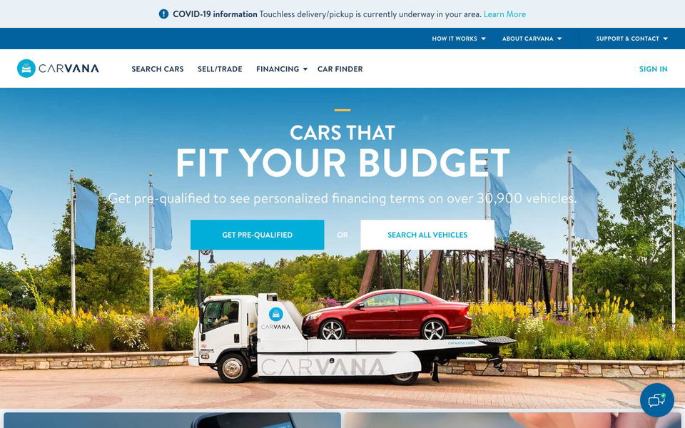 Carvana website