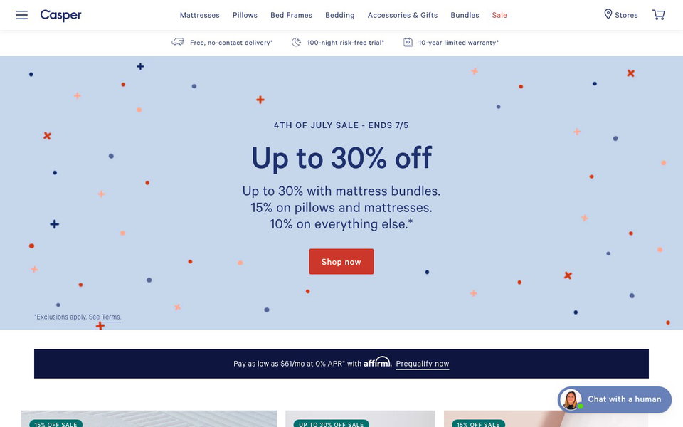 Casper website