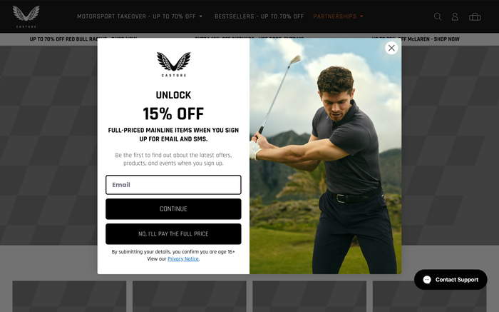 Castore screenshot