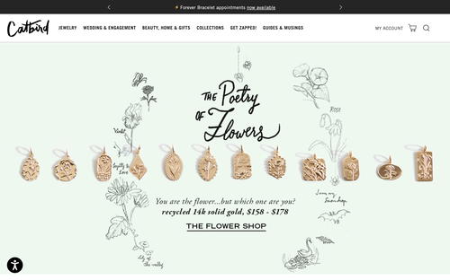 catbird website screenshot