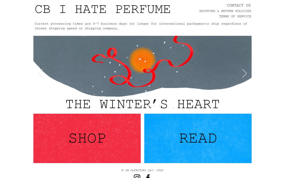 CB I Hate Perfume website