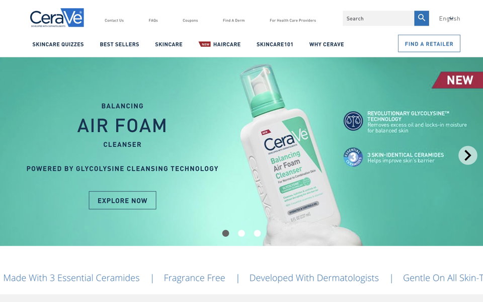 CeraVe website